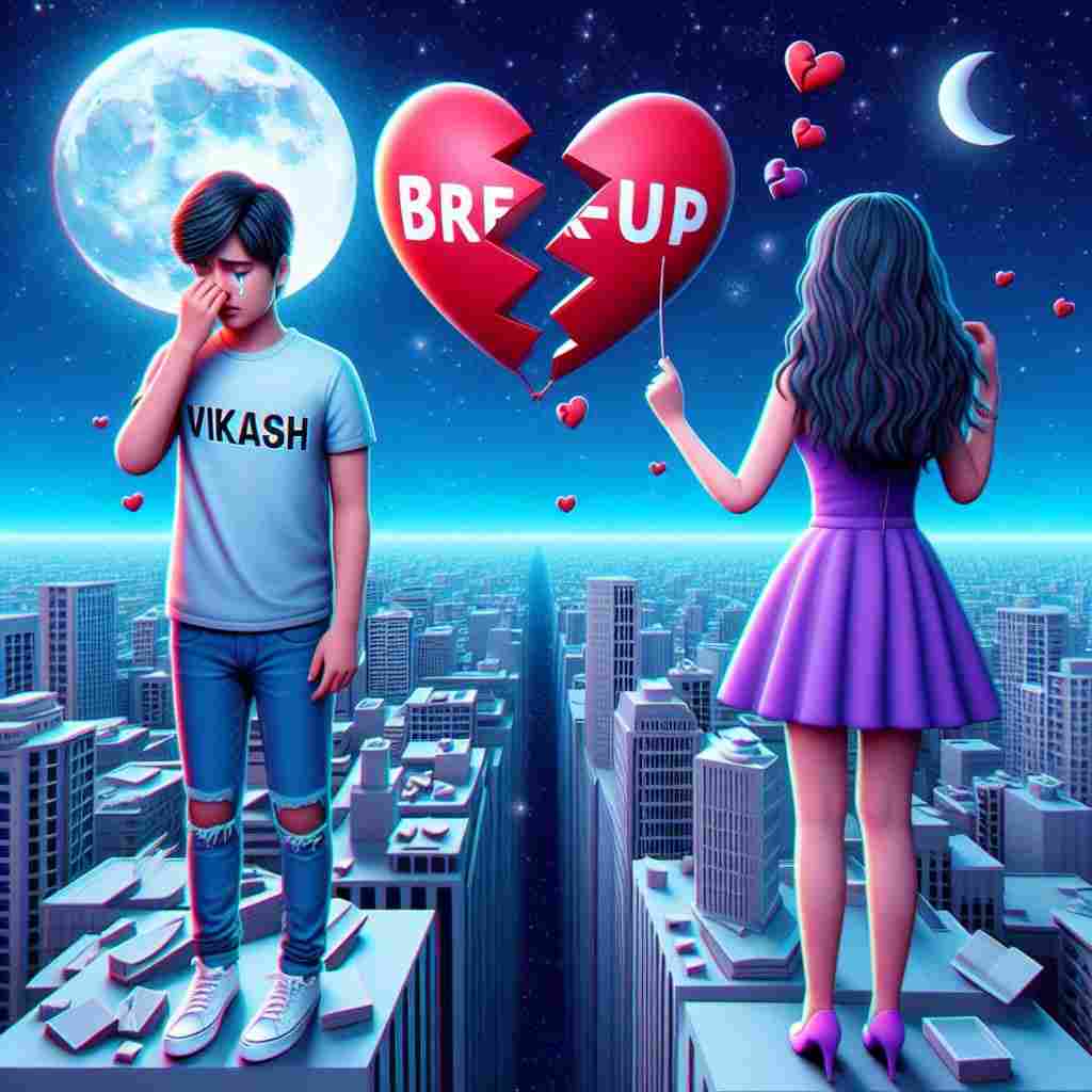 Couple Breakup Tshirt Name Photo Edit