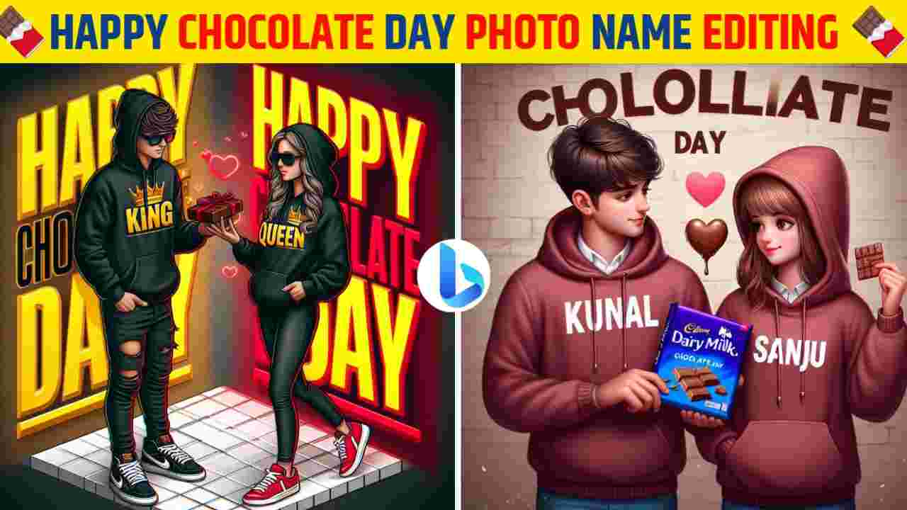 Happy Chocolate Day AI Couple Photo Editing